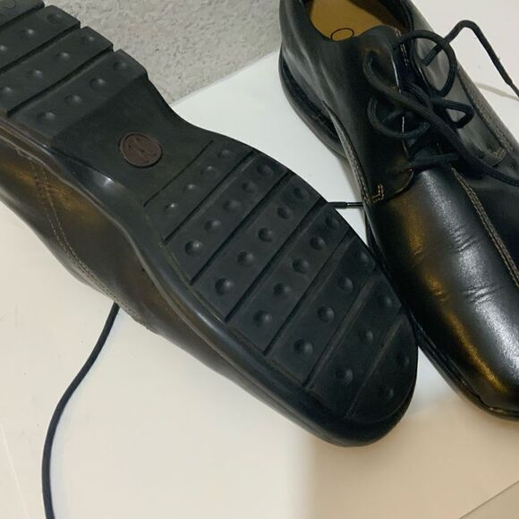 Cole Haan Black Leather Zeno Lace Up Mens Oxford Loafer Dress Shoes main image 13